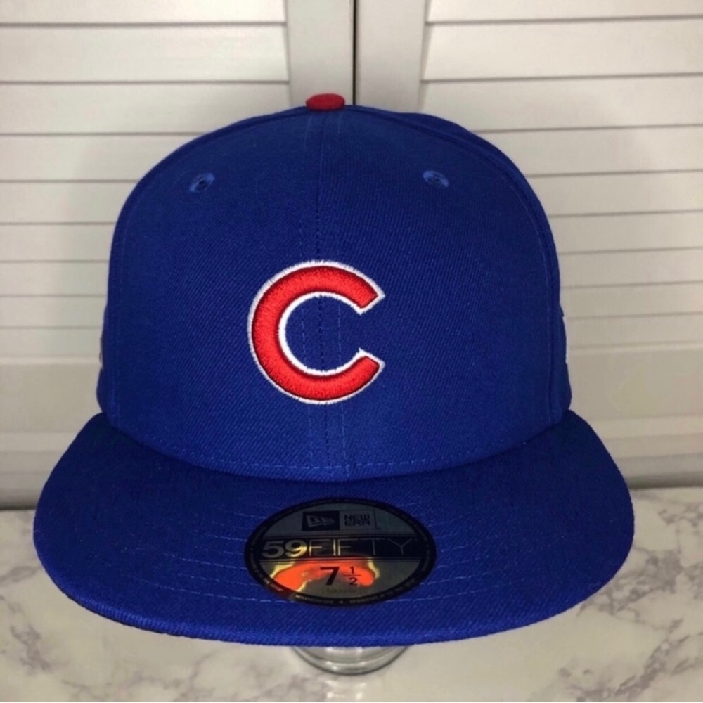 CHICAGO CUBS NEW ERA 2016 POSTSEASON SIDE PATCH LOW PRO 59FIFTY FITTED HAT NWT